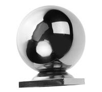 TOYANDONA Unique Stainless Steel Handrail Ball with Stable Base for Indoor Outdoor Guardrail Posts Versatile Stairway Railing Finial Enhancing Gates and Fence Aesthetics Architectural