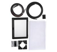 TOYANDONA Universal Fit Aquarium Cover Lid with Fine Mesh Structure and Integrated Top Feeding Window, White Pvc and Rubber Anti-jumping Net Prevents Fish Leaping, for Fish Tanks