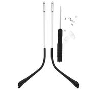 TOYANDONA Universal Glasses Arms Replacement Metal Spring Hinge Pair | Silver Single-tooth Fit, Anti-slip Hold, DIY Repair for Frames and Daily Wear