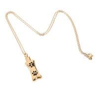 TOYANDONA Urn Necklace for Dog Ashes Openable Stainless Steel Keepsake Pendant Memorial Jewelry for Pets Durable Cremation Urn Pendant for Remembering Loved Ones