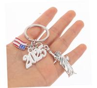 TOYANDONA Usa Flag Statue of Liberty Keychain Charm Compact Metal Pendant Souvenir for York Travel Fashionable Backpack Accessory Patriotic Symbol of Freedom and Craftsmanship