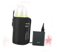 TOYANDONA USB Car Bottle Warmer Cover Portable Milk Heater Bag for Bottles Fast Heating for Nursing Moms Black