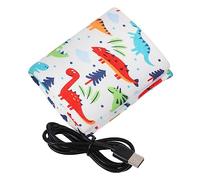 TOYANDONA USB Milk Bottle Warmer Portable Infant Baby Bottle Cover Warmer Forest Dinosaur Pattern Sleeve On-The-go Use