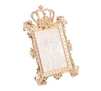 TOYANDONA Versatile Nail Art Palette with Resin and Alloy Crown Shape, Vintage Style Display Board for Foundation Mixing and Colour Blending, for Nail Salons and Home Use Color
