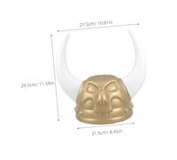 TOYANDONA Viking Hat with Horns Plastic Medieval Helmet for Adults and Authentic Devil Skull Design Versatile Cosplay Accessory for Pirate Warrior Party and Themed Events