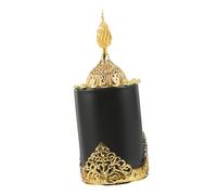 TOYANDONA Vintage Ceramic Incense Burner Censer with Metal Frame European Style Stick Incense Holder for Home Office Tearoom and Salon Decor Aromatherapy Plate for Long-term Use