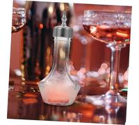TOYANDONA Vintage Cocktail Dasher Bitter Dispenser with Silver Cap Japanese Style Bar Tool for Bartenders and Home Use Decorative Glass Bottle for Cocktail Bitters and Absinthe
