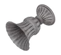 TOYANDONA Vintage Grey Metal Graveyard Vase Memorial Cemetery Flowerpot for Upright Floral Arrangements Elegant Grave Decoration for Funeral and Grave Sites Memorial Vase for Remembering