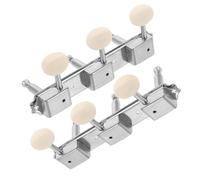 TOYANDONA Vintage Metal Guitar Tuning Pegs Open Gear Tuners Left Right for Electric Guitar Knobs DIY Tunings Gear