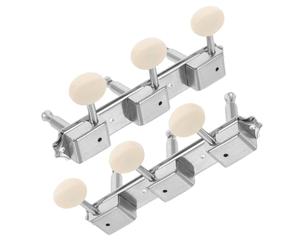 TOYANDONA Vintage Metal Guitar Tuning Pegs Open Gear Tuners Left Right for Electric Guitar Knobs DIY Tunings Gear