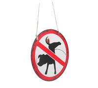 TOYANDONA Vintage No Dog Poop Sign for Weathered Garden Display with Retro Charm Outdoor Decorative Dog Waste Management for Parks Communities and Private Gardens