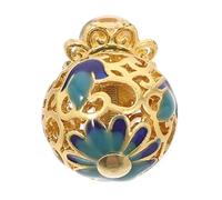 TOYANDONA Vintage Palace Style Pot Lid Handle Knob Heat Resistant Teapot Cover Grip Elegant Gilded Enamel Replacement for Glass Ceramic Kettles Easy Install Pot Handles for Boiling Water