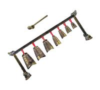 TOYANDONA Vintage Percussion Instrument Chime Model Metal Craft Desktop Decoration Sound Hammer Multi-Scale Timbre Alloy Chimes Antique Music Instrument Ornament