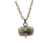 TOYANDONA Vintage Pet Ashes Urn Necklace Copper Keepsake Pendant for Cat and Dog Ashes Portable Memorial Jewelry to Honor Your Beloved Pets Remembering Loved Ones