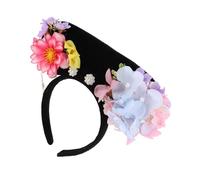 TOYANDONA Vintage Qing Dynasty Princess Hair Hoop Retro Floral Hanfu Headband for Women Comfortable Traditional Royal Court Hairpiece for Cosplay Weddings Festivals Lightweight and Portable