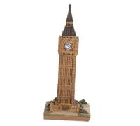 TOYANDONA Vintage Resin Big Statue Model British Clock Tower Figurine Decorative Travel Souvenir for Office Desk Home Ornament Unique Craft