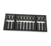 TOYANDONA Vintage Style Column Wooden Abacus with Beads Traditional Chinese Learning Tool for Students and Accountants Arithmetic Counting Frame for School Home and Office Use