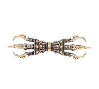 TOYANDONA Vintage Vajra Pestle Home Ornament Brass Craft Antique Desktop Decor Tibetan Religious Figurine Indoor Small Statue for Study or Living Room