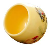 TOYANDONA Vintage Yellow Ceramic Gongfu Tea Cup for Jasmine Tea Serving