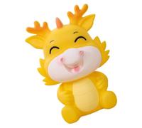 TOYANDONA Vinyl Piggy Bank Cartoon Dragon Coin Container with Bottom Stopper for Easy Savings and Lucky Home Decoration Gift