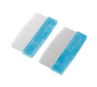 TOYANDONA Violin Bow Hair Comb 2pcs Silver Iron and Plastic Bow Hair Combing Tool Compact Design Saves Time and Effort