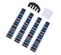 TOYANDONA Violin Fingerboard Marker Stickers with Cloth for Beginners Black Note Stickers Paper Material for Easy Use and No Damage Random Color for Violin Practice and Training