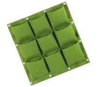 TOYANDONA Wall Hanging Vertical Planter Multi-pocket Grow Bag 9 Pockets Non-woven Fabric Planting Container for Balcony Indoor Outdoor Gardening