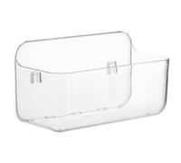 TOYANDONA Wall Mounted Bathroom Storage Rack Transparent Shower Organizer Shelf with Flat Slip-resistant Surface Multifunctional Shampoo Holder for Toilet and Kitchen Use