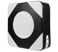 TOYANDONA Wall Mounted Boxing Pad Thickened Punching Cushion for Taekwondo Kickboxing and Martial Arts Training Durable PU Cover for Intense Workouts Black White