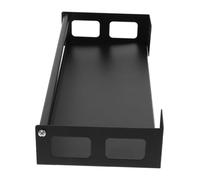 TOYANDONA Wall-mounted Kitchen Seasoning Rack Stainless Steel Spice Shelf with Removable Tray Black Organizer for Home and Professional Cooking Space-saving Storage