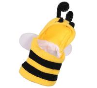 TOYANDONA Warm Bee Parrot Costume M Size, Funny Pet Bird Clothing for Autumn Winter, Creative Halloween Parrot Outfit, Stylish Party Cosplay Prop