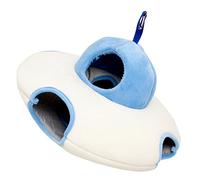 TOYANDONA Warm Flying Saucer Nest for Hamster Small Pet Bed House Winter Cozy Cage Nest Hamster Hanging Hammock Pet Warm House Accessory