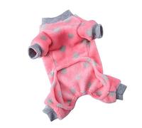 TOYANDONA Warm Pet Pajama for Cats and Dogs Lightweight Cozy Sleepwear Chic Design Pet Clothing for Indoor and Outdoor Use for Autumn and Winter