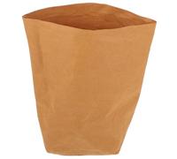 TOYANDONA Washable Kraft Paper Bags with Flat Bottom Reusable Food Storage Containers for Cookies Candy Bread Vegetables Fruits and Root Vegetables Multipurpose Grocery Tote Brown