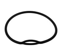 TOYANDONA Waterproof Black 18Cm Silicone Diving Regulator Collar Ring, Scuba Underwater Mouthpiece Holder Necklace for Diving Gear, Sturdy Diver Silicone Neck Ring