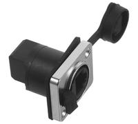 TOYANDONA Waterproof Rj45 Socket 90 Degree Angled Pass through Adapter | Copper ABS Rubber Build, Indoor Outdoor Panel Mount, for Enclosures and Patch Panels