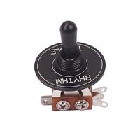 TOYANDONA Way Toggle Guitar Pickup Switch Kit Black Switch Gasket for Guitars Rhythm Treble Washer Ring Plate No-noise Design