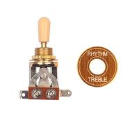 TOYANDONA Way Toggle Guitar Pickup Switch Plated Rhythm Treble Washer Ring for Electric Guitars No Noise Design