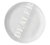TOYANDONA Wear-resistant Crystal Poker Dealer Button Professional Game Supply Engraved Card Dealer Puck for Tournaments Events