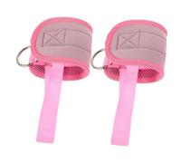 TOYANDONA Wear Resistant Neoprene Ankle Strap for Cable Machines Portable Ankle Wrap Band for Indoor Outdoor Leg Workout Pink Foot Accessory