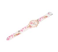 TOYANDONA Wear-Resistant Pink Silicone Ladies Watch with Quartz Movement, Adjustable Band, Stylish Design for Women, for Banquet and Meeting Accessories