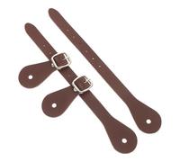 TOYANDONA Western Style Adjustable Spur Straps 2Pcs for Men Women Cowboy Boots Crafted from PU Leather Suitable for Equestrian Training and Events