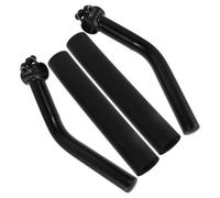 TOYANDONA Wheelchair Push Handle Extension Steel Metal Handle 24cm Replacement Grip for Elderly Use in Travel and Care Homes