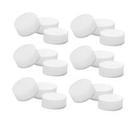 TOYANDONA White Cowry Shell Guitar Fretboard Inlay Dots for Classical and Acoustic Guitars - 20Pcs round Mother-Of-Nacre Tone Markers for Fret Positioning and Inlay Work