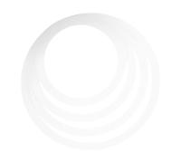 TOYANDONA White Drum Kit Mute Dampening Rings Set for 10/12/14/16 Inch Snare Drum for Silent Practice and Sound Control