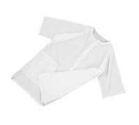 TOYANDONA White Pet Grooming Jacket Professional Dog Grooming Smock with Multiple Pockets for Pet Schools Hospitals Work Clothes for