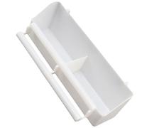 TOYANDONA White Plastic Bird Food Storage Container Parrot Food Feeder for Cage Suitable for Cage