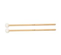 TOYANDONA White Timpani Mallets Felt Head and Wood Handle, Percussion Drumsticks for Musical Instruments, Suitable for Orchestra and Band Performances