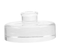 TOYANDONA Wide Mouth Household Mason Jar Fermenting Weight with Handle Glass Pickle Jar Lid for Kimchi Sauerkraut Safe Kitchen Tank Lid for Fermentation and Food Storage