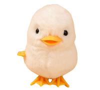 TOYANDONA Wind Up Plush Chicken for Safe Non Slip Surface Clockwork Jumping Animal Promotes Hand Eye Coordination Fun Crawling and Chasing Playmate Gift